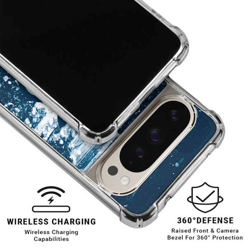 NHL Seattle Kraken Frozen Pixel 9/9 Pro Clear Case